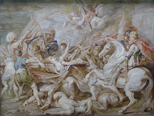 Allégorie de l'Autriche catholique attaquée par les protestants, 1621, Pierre Paul Rubens