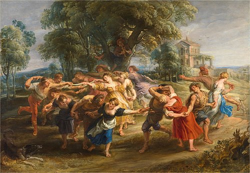 The Dance of the Villagers, 1630, Pierre Paul Rubens