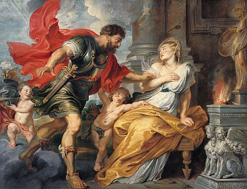 Mars et Rhéa Silvia, 1617, Pierre Paul Rubens