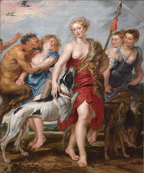 Diana and Her Nymphs Departing for the Hunt, 1615, Peter Paul Rubens
