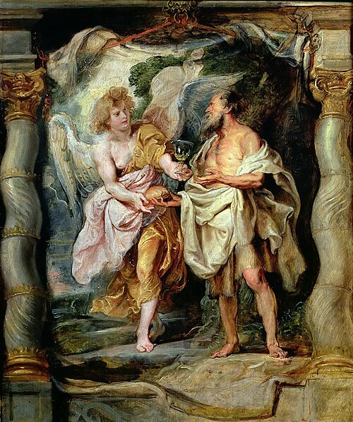 Le Prophète Élie nourri par un ange, 1626, Pierre Paul Rubens