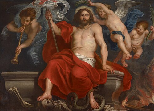 Christ triumphant over Sin, Death, and the Grave, 1618, Pierre Paul Rubens