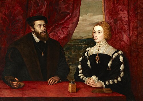 Empereur Charles Quint et l'impératrice Isabelle, 1628, Pierre Paul Rubens