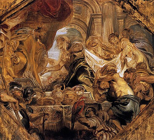 Solomon and the Queen of Sheba, 1620, Peter Paul Rubens