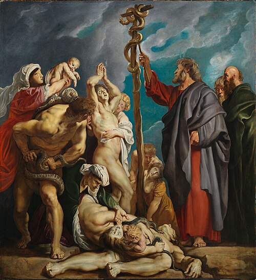 Moses and the Brazen Serpent, 1610, Peter Paul Rubens