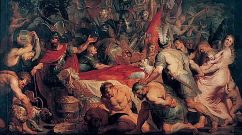 The Funeral of Decius Mus, 1617, Pierre Paul Rubens