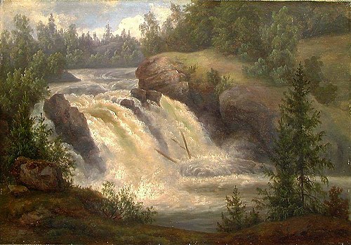 The Waterfall at Lysaker, 1860, Jacob Calmeyer