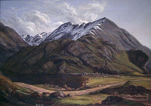 View of Svartediket near Bergen, 1831, Jacob Calmeyer