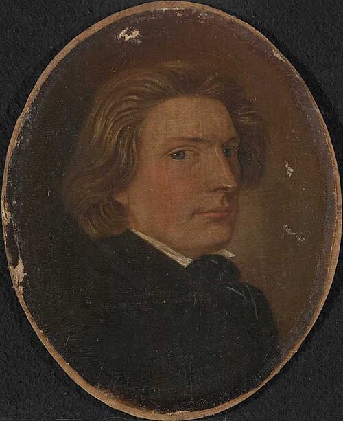Self-portrait of Jacob Mathias Calmeyer, 1800, Jacob Calmeyer
