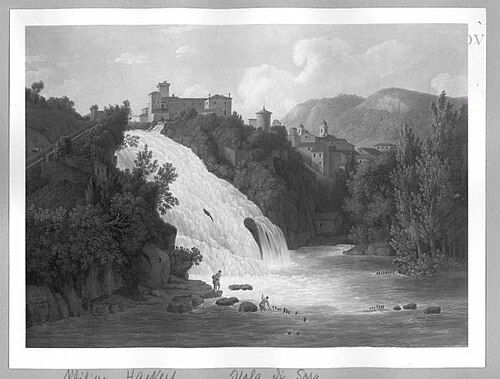 Isola di Sora, 1794, Jacob Philipp Hackert
