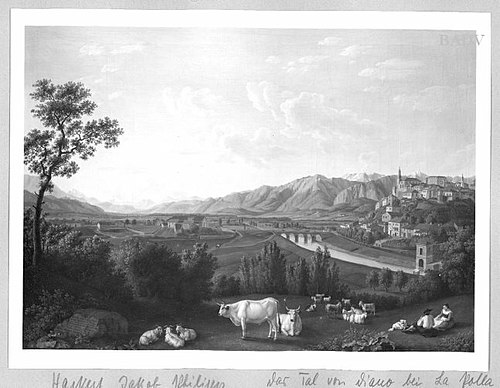 View of the Valle di Diano, 1797, Jacob Philipp Hackert
