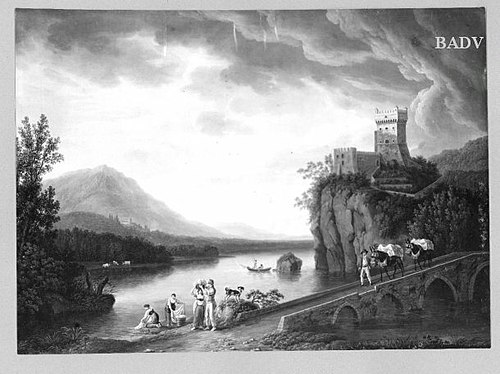 Italian Landscape with a lake, 1804, Jacob Philipp Hackert