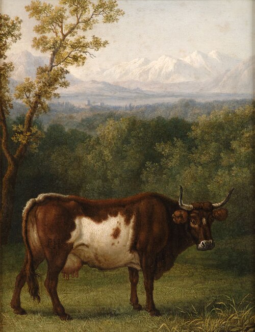Italienische Landschaft mit Kuh, , Jacob Philipp Hackert