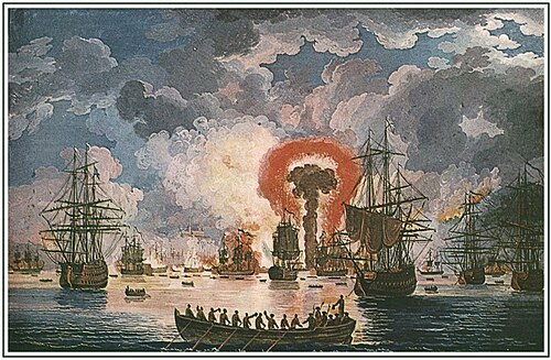 Sea Battle Episode, 1771, Jacob Philipp Hackert