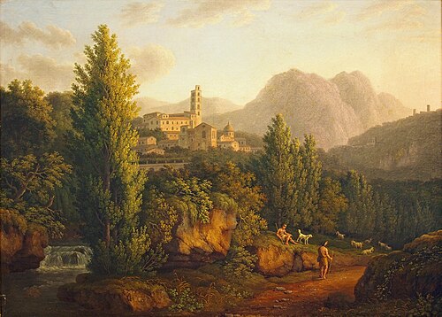 Landscape at Eboli, 1806, Jacob Philipp Hackert