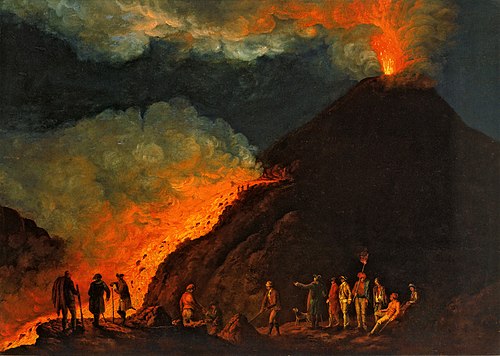 The Eruption of Vesuvius in 1774, 1774, Jacob Philipp Hackert