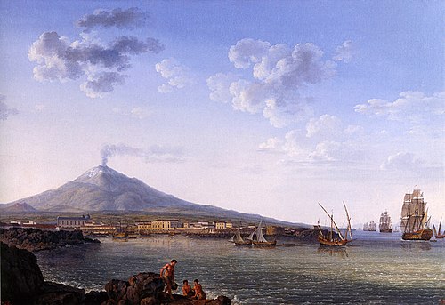 View of Catania and Etna, 1778, Jacob Philipp Hackert