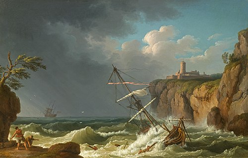A shipwreck, 1776, Jacob Philipp Hackert