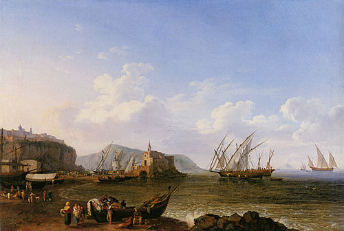 View of Lipari and Stromboli, 1778, Jacob Philipp Hackert