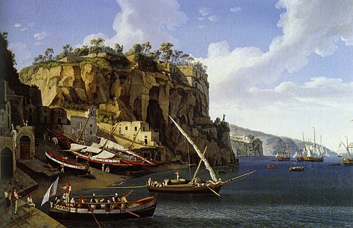 Marina Piccola in Sorrento, 1794, Jacob Philipp Hackert