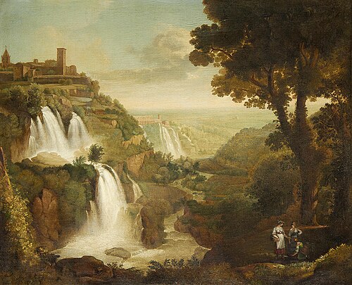 The falls at Tivoli, 1780, Jacob Philipp Hackert