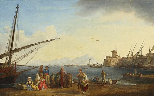 Port of Livorno II, , Jacob Philipp Hackert