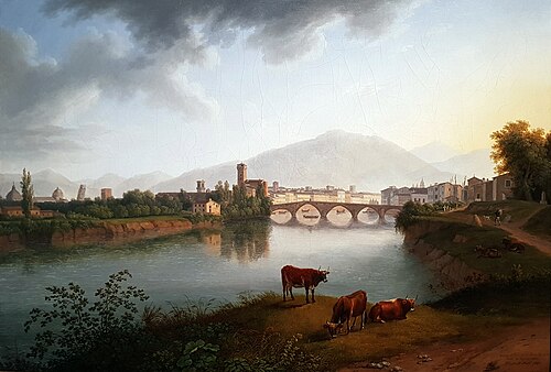 View of Pisa, 1800, Jacob Philipp Hackert