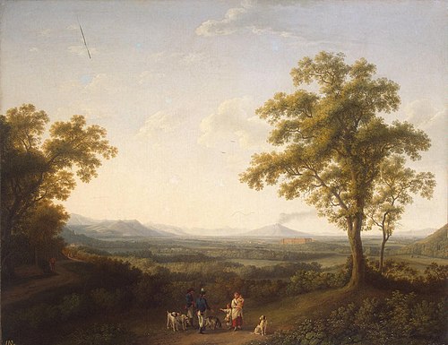 Vue de Caserta, 1784, Jacob Philipp Hackert