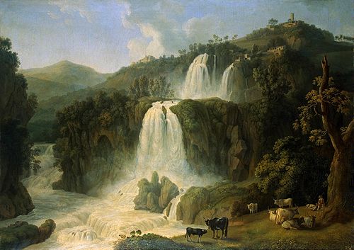 Great Cascades at Tivoli, 1783, Jacob Philipp Hackert