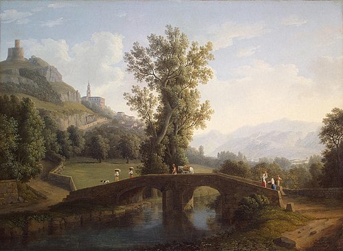 View of Montesarchio, 1791, Jacob Philipp Hackert