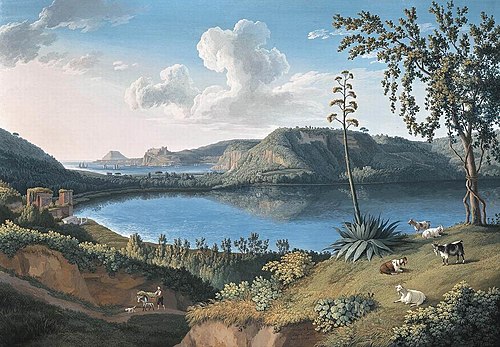 Lago d'Averno, 1794, Jacob Philipp Hackert
