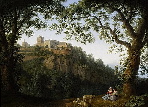 Vue de Massa Lubrense., 1791, Jacob Philipp Hackert