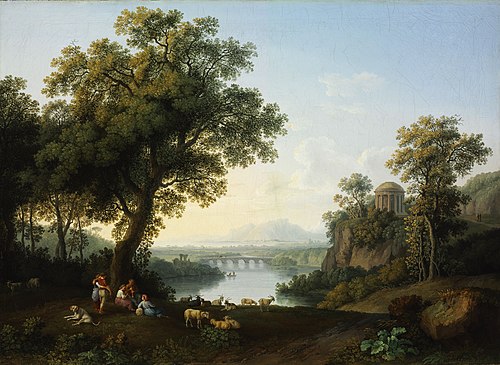 Riverside Landscape, 1778, Jacob Philipp Hackert