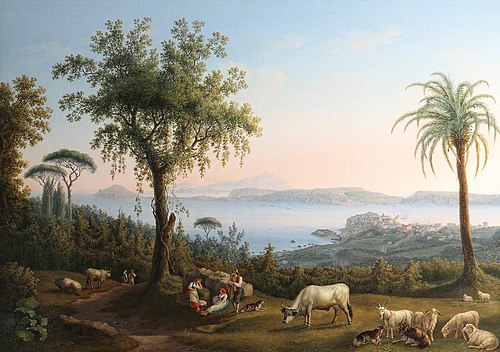 The Gulf of Pozzuoli, 1799, Jacob Philipp Hackert