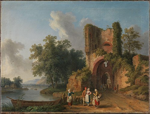 From the Banks of Arques, 1768, Jacob Philipp Hackert