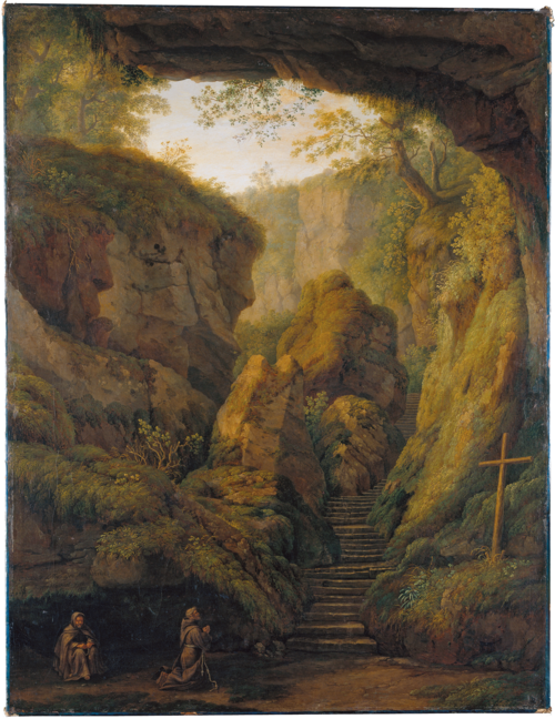 Saint Francis’ Grotto on Monte Verna, 1801, Jacob Philipp Hackert