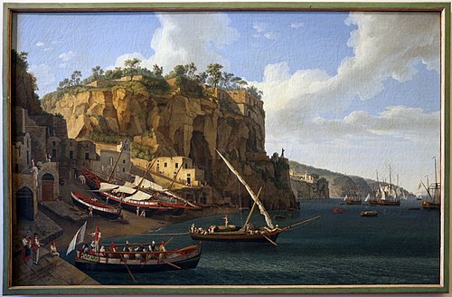 View of the Small Marina of Sorrento, 1794, Jacob Philipp Hackert