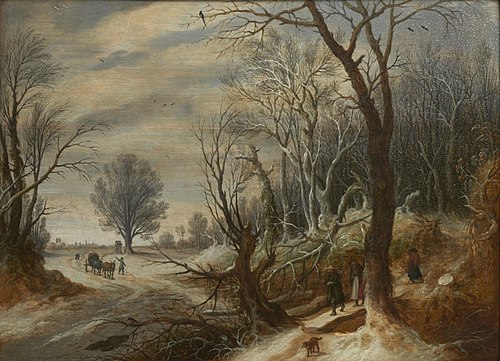 Winter landscape, 1625, Joos de Momper