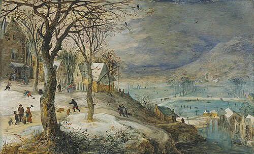 Winter landscape, 1618, Joos de Momper