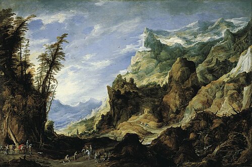 Large mountain landscape, 1620, Joos de Momper