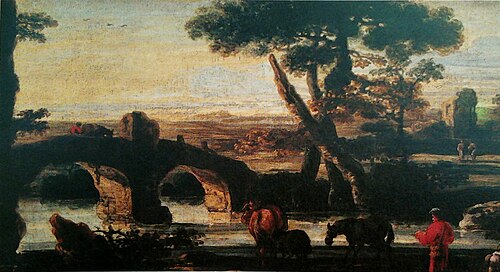 Landscape with ruins., 1650, Joos de Momper