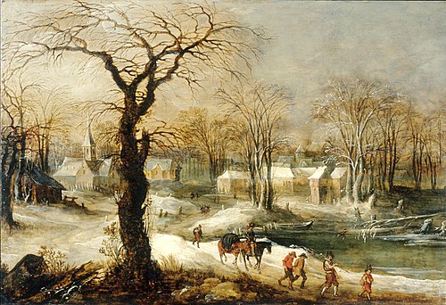 Paysage d'hiver, 1620, Joos de Momper