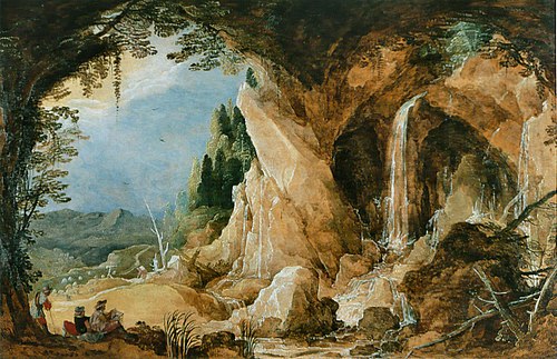 Paysage avec grotte, 1600, Joos de Momper