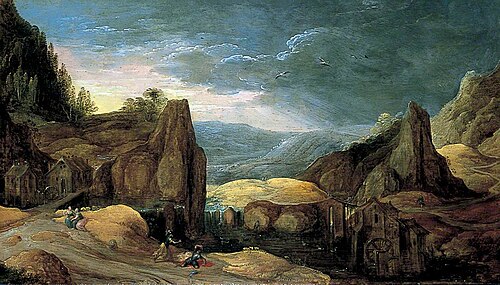Landscape with Minerva Expelling Mars to Protect Peace and Plenty, 1605, Joos de Momper