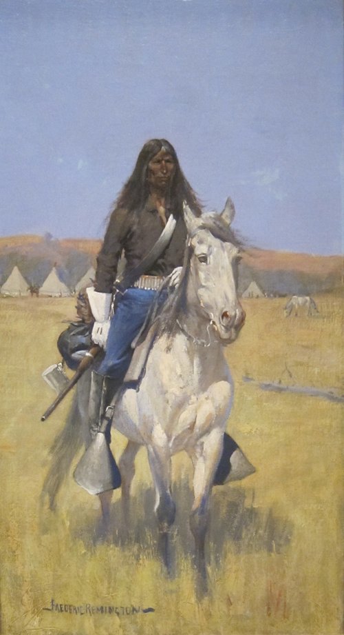 Mounted Indian Scout, 1891, Frederic Remington