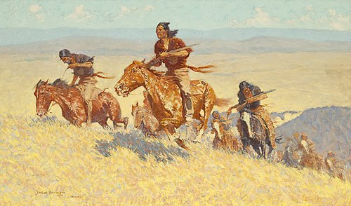 Buffalo Runners - Big Horn Basin, 1909, Frederic Remington
