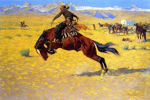 Cold Morning on the Range, 1904, Frederic Remington