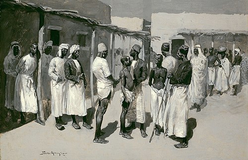 Slave Market, 1893, Frederic Remington