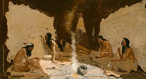 Historians of the Tribe, 1890, Frederic Remington
