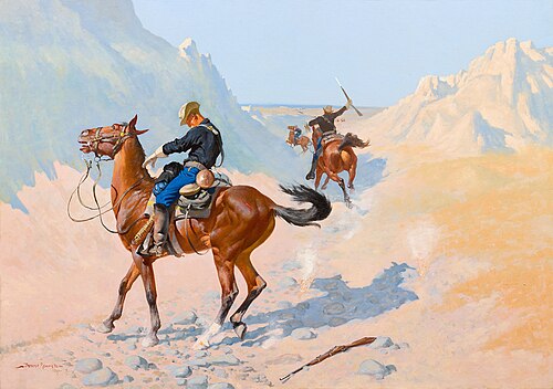 The Advance-Guard, or The Military Sacrifice (The Ambush), 1890, Frederic Remington